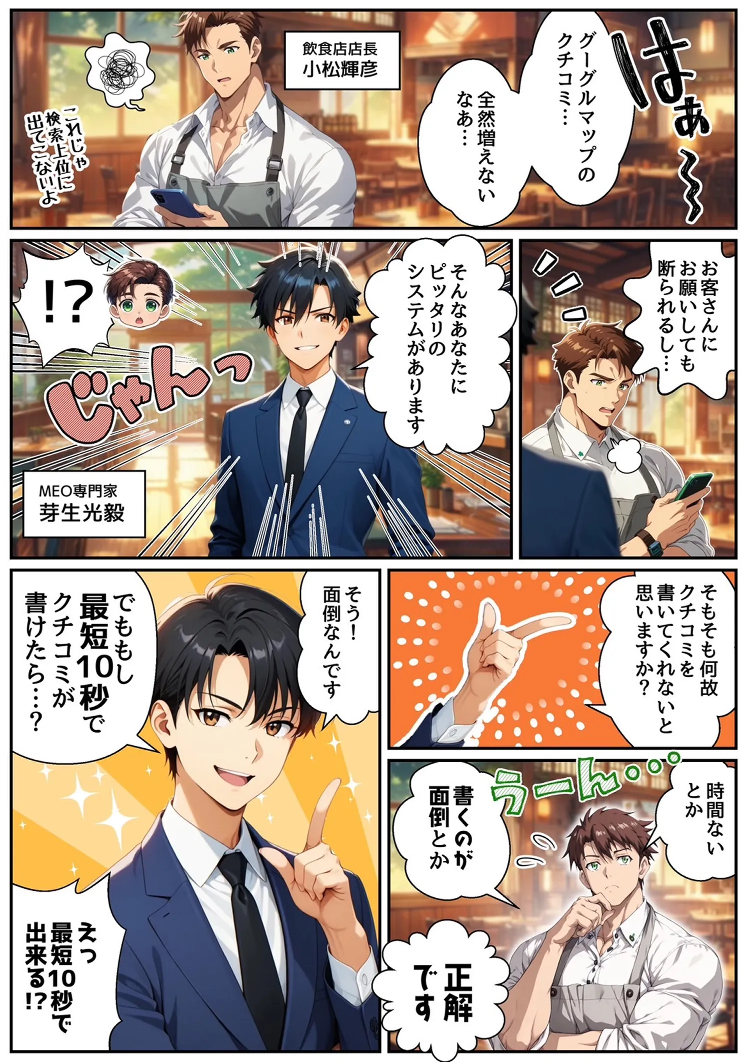 1分でわかる口コミAIの紹介漫画