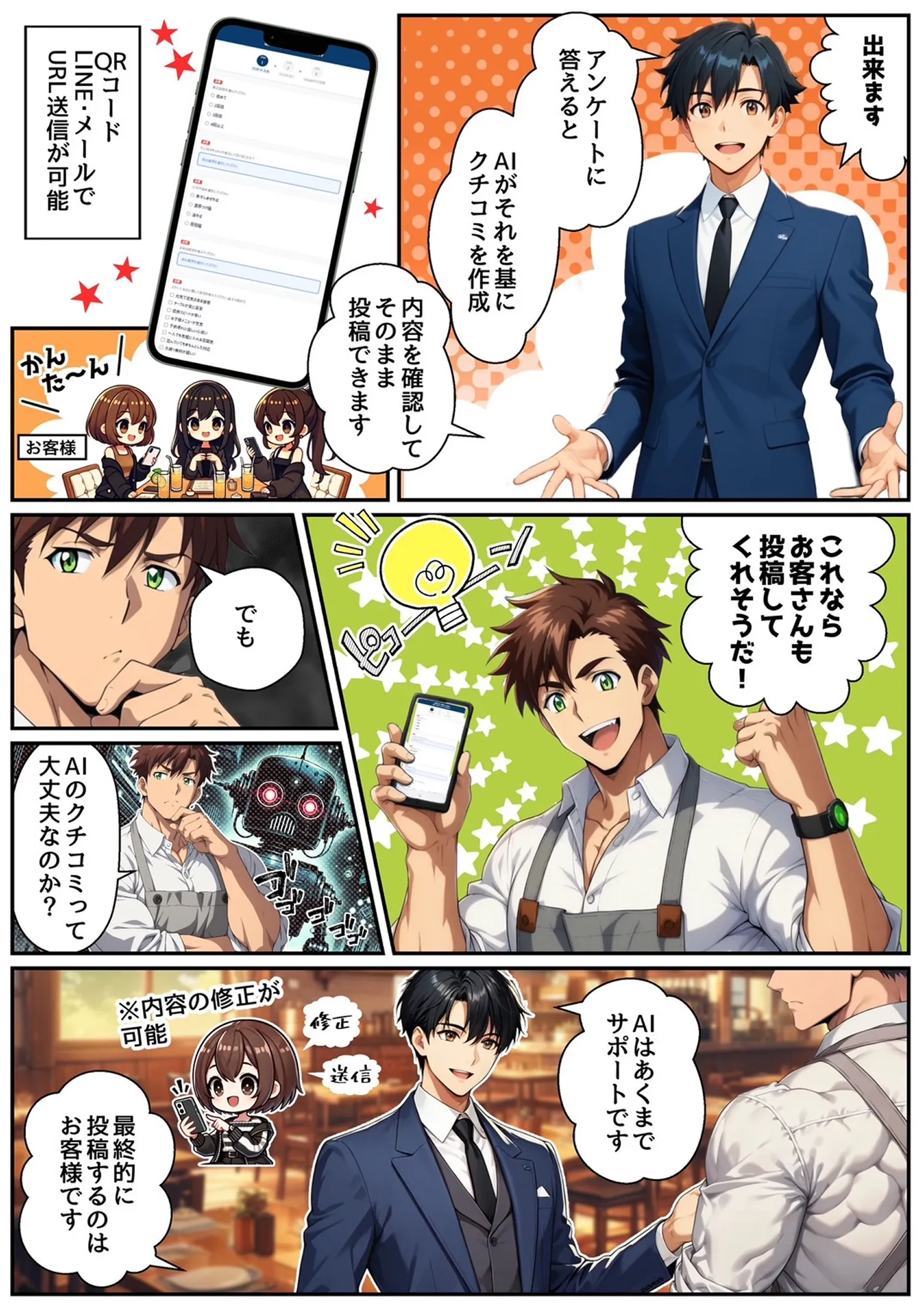 1分でわかる口コミAIの紹介漫画